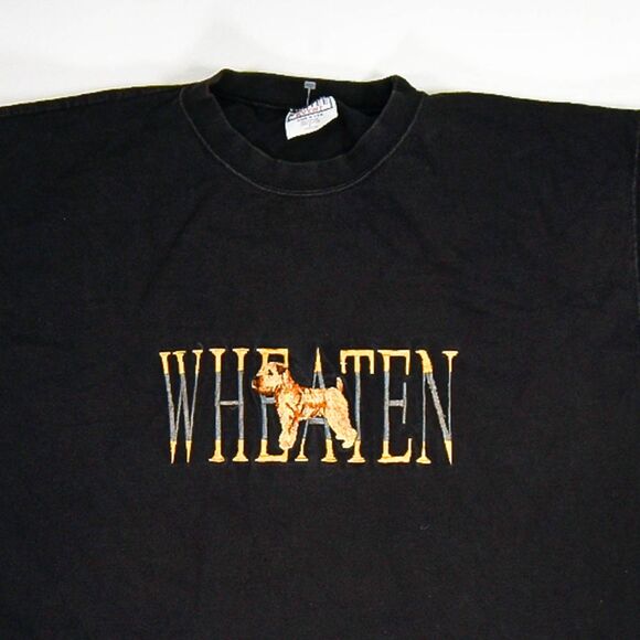 Vintage Wheaten Terrier Cute Dog Embroidered Made in USA T-Shirt - L - Picture 3 of 5